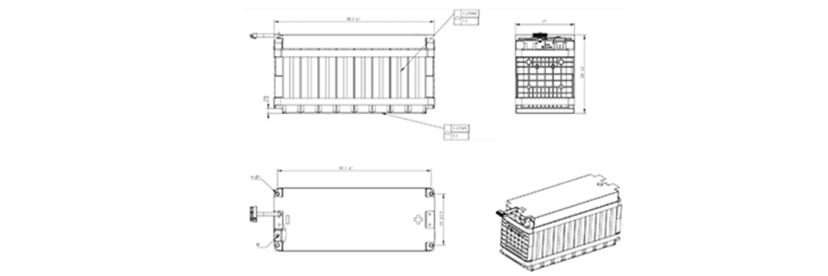 MS0505-25.6V230A-(230AH 1P8S) LFP230Ah 1P8S Module