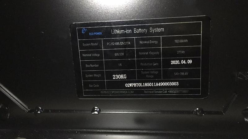 European Electric Garbage Truck Battery System